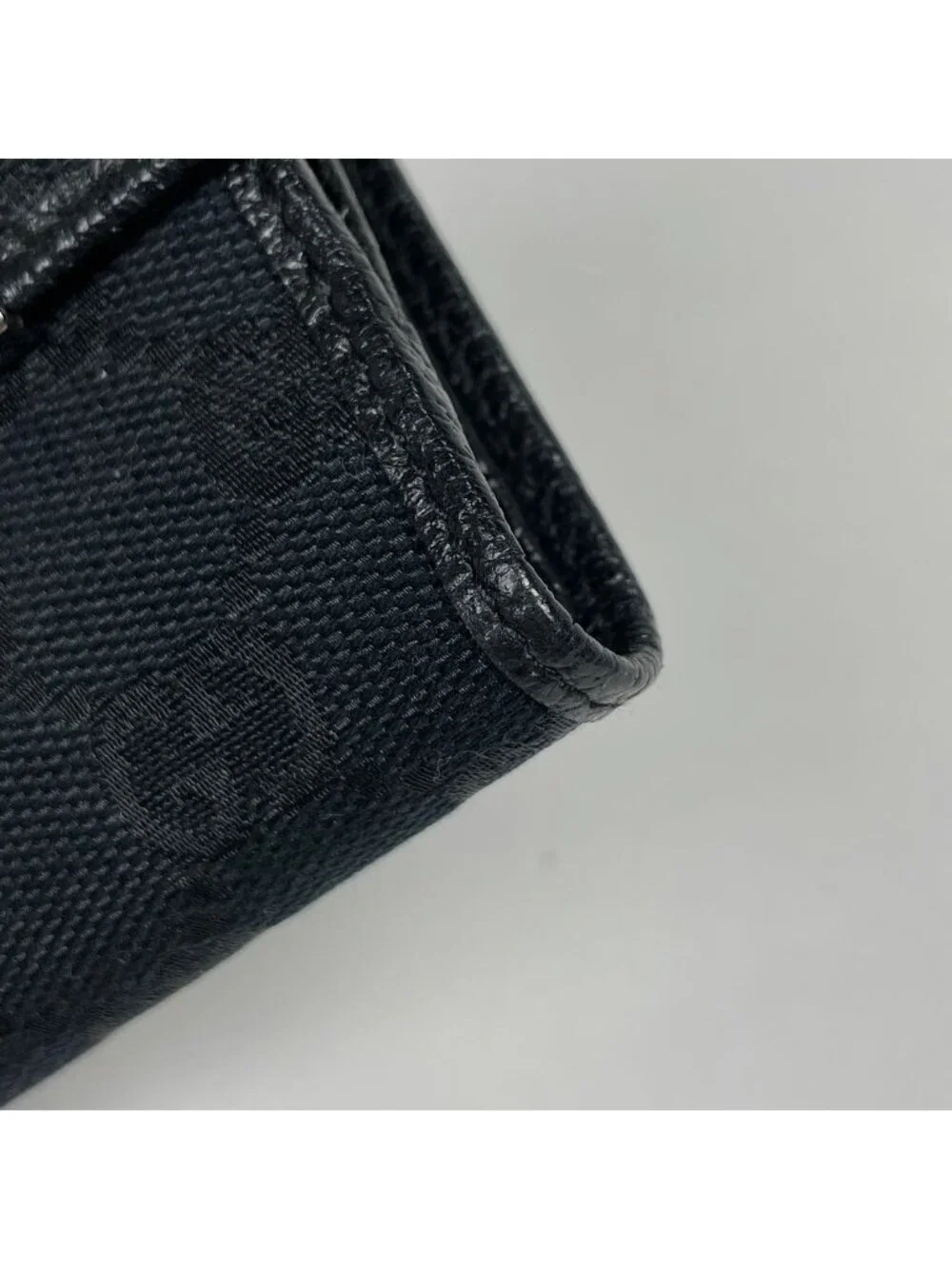 Gucci Bifold Wallet GG Pattern Canvas Black